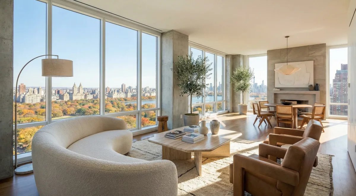 After image from Nano Banana Pro showing the penthouse fully furnished and redecorated